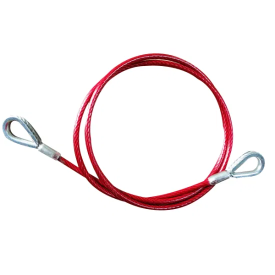 Gaosheng プラスチックコーティングされたスチールケーブル落下防止ワイヤーロープ安全ロープ